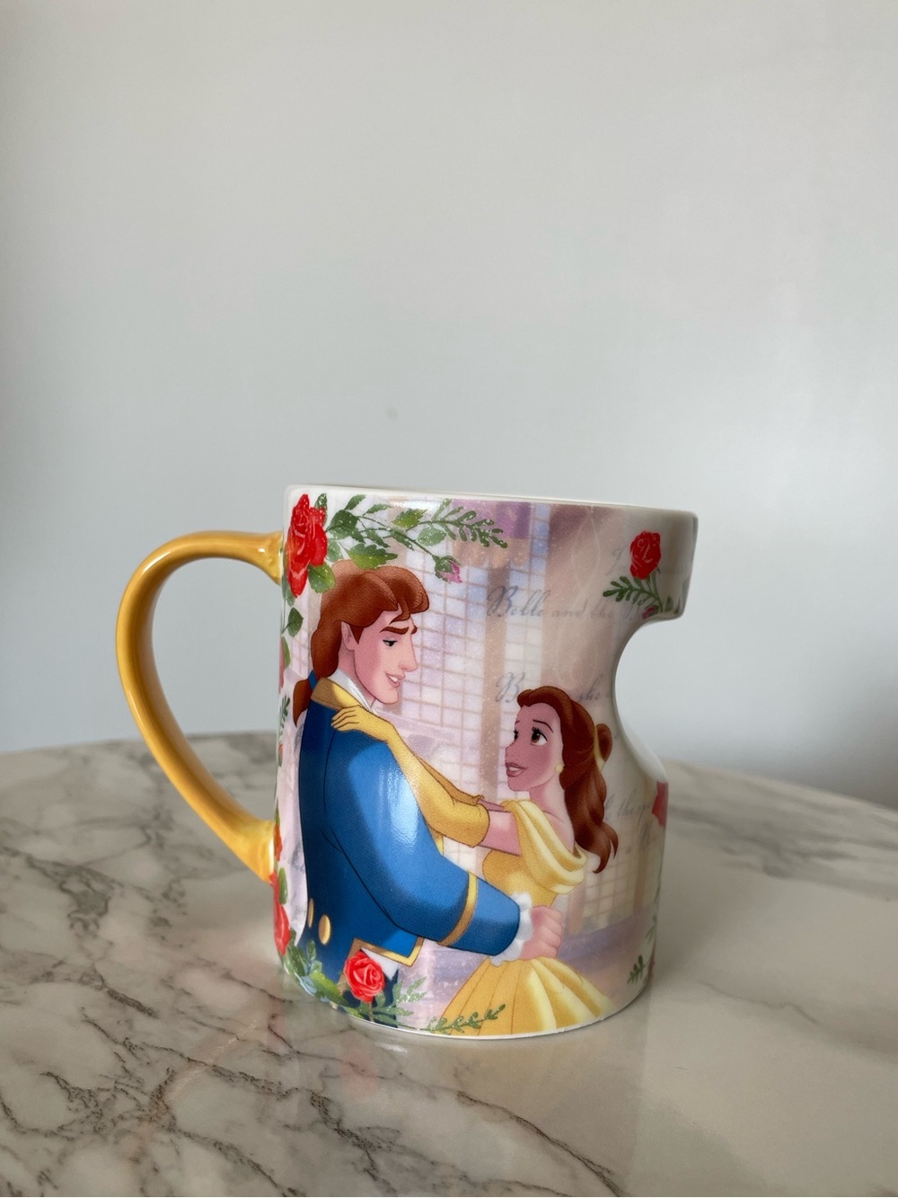 Disney Beauty & The Beast Belle & Prince Adam Ceramic Mug